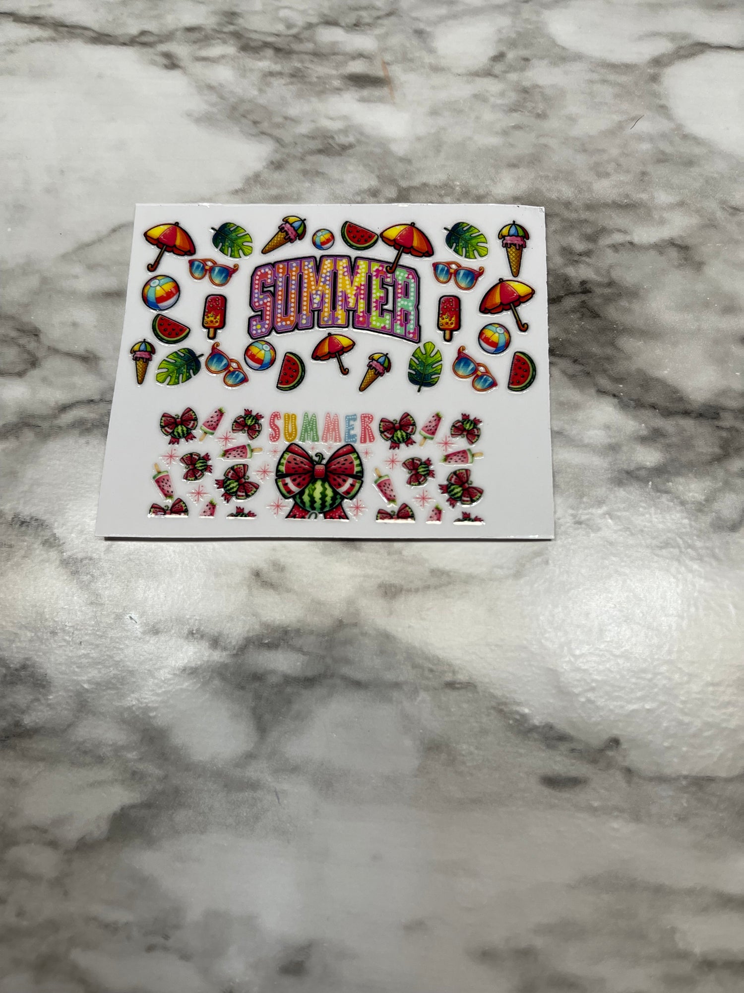 Mini Tumbler Keychain Decals