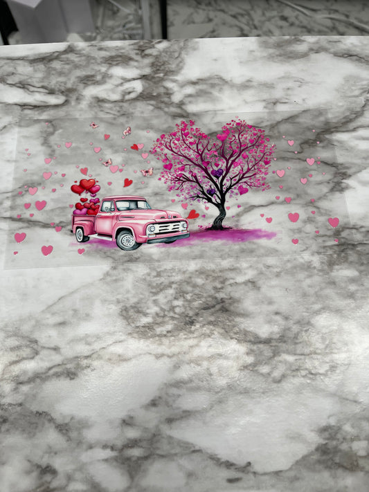 Antique Truck Heart Tree