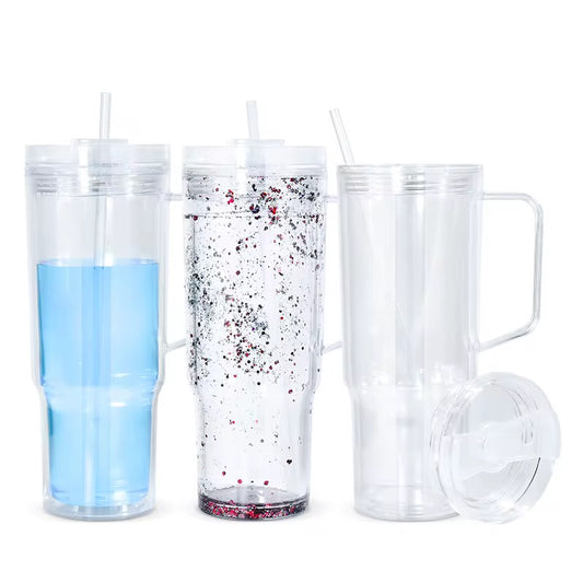 40oz Snow Globe Acrylic Tumbler