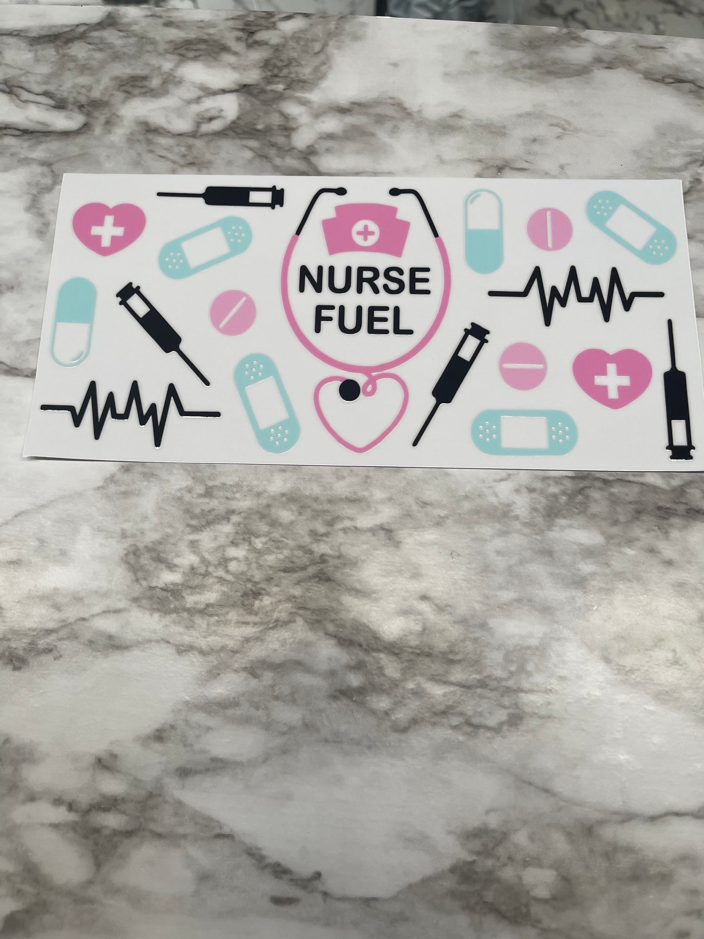 Nurse Fuel Pink Mint and Black