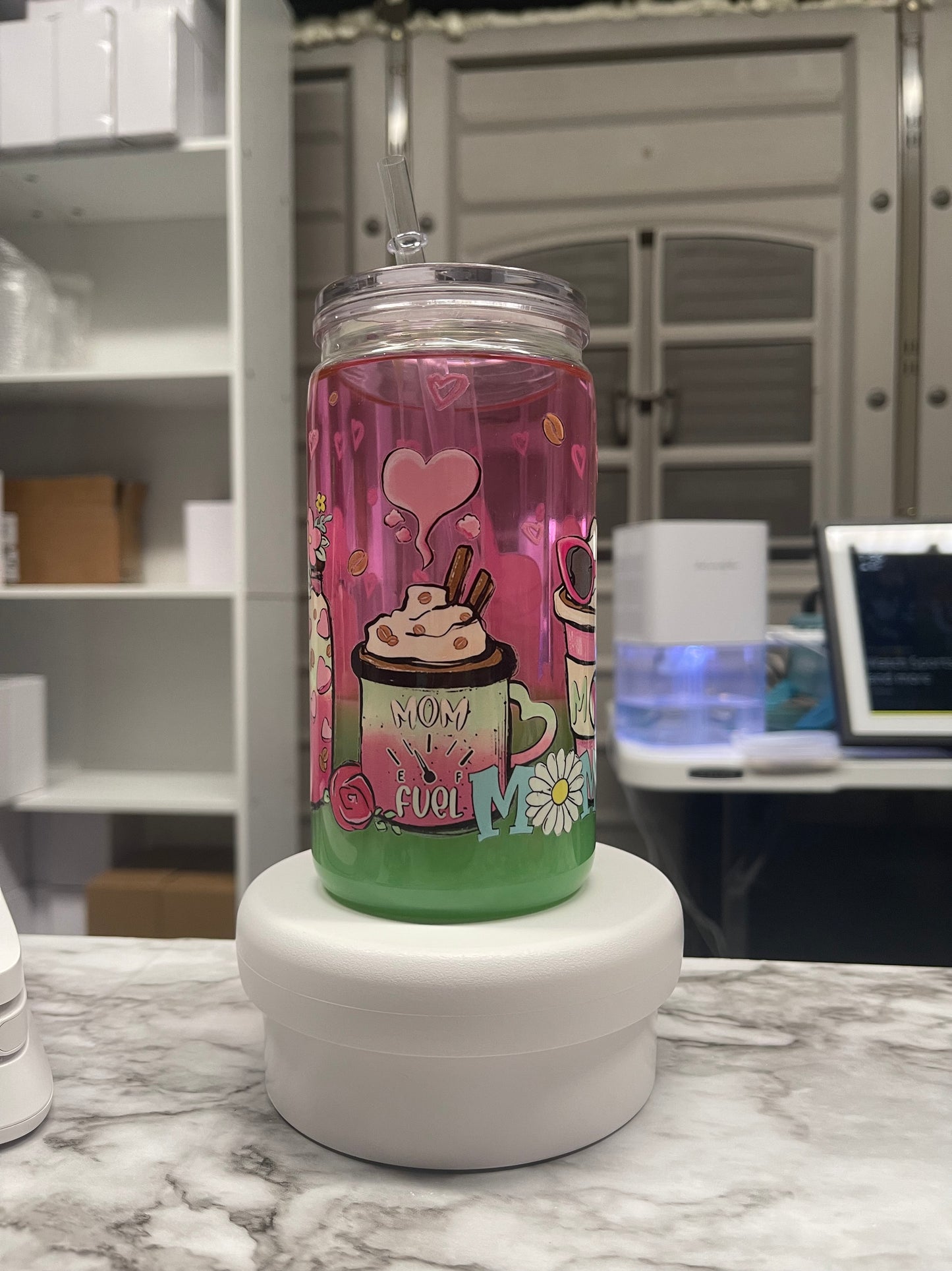 16oz Acrylic Dual Drip Lava Mom