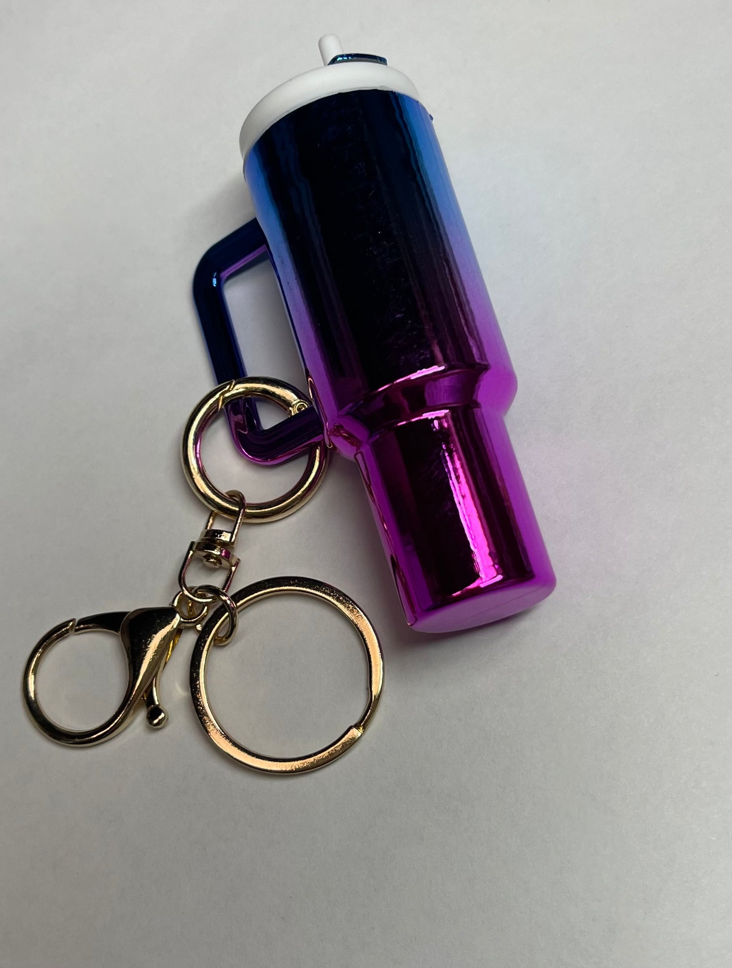 Ombre Mini Tumbler Chapstick Keychain Blank