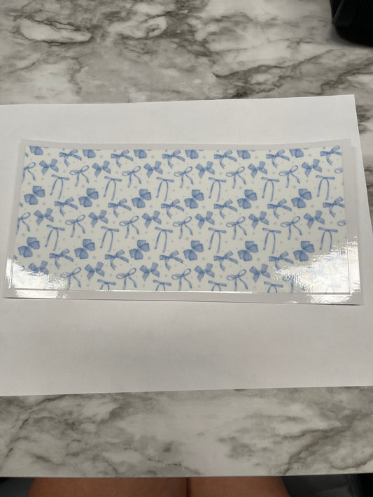 Blue Coquette Bow Pattern