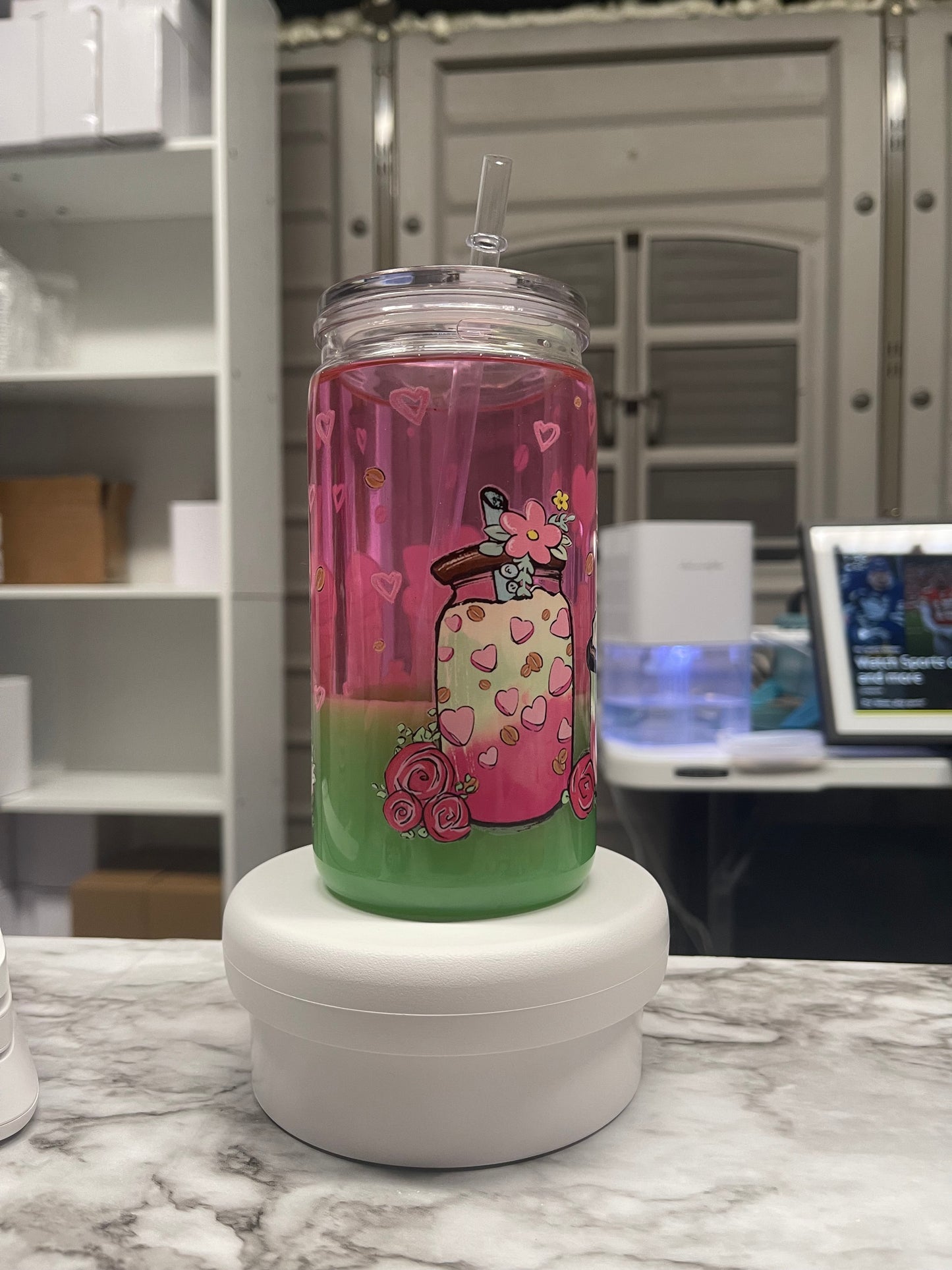 16oz Acrylic Dual Drip Lava Mom