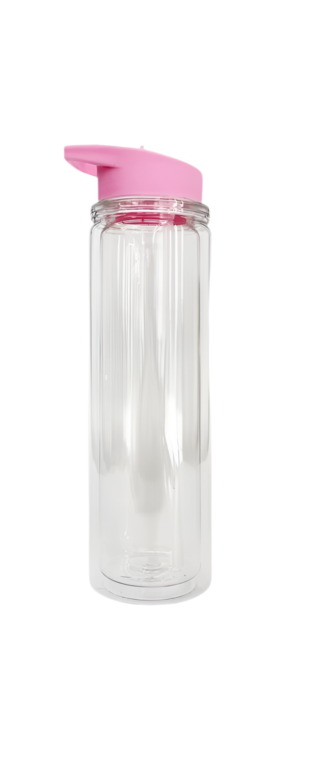 15oz Acrylic Water Bottle Snow Globe