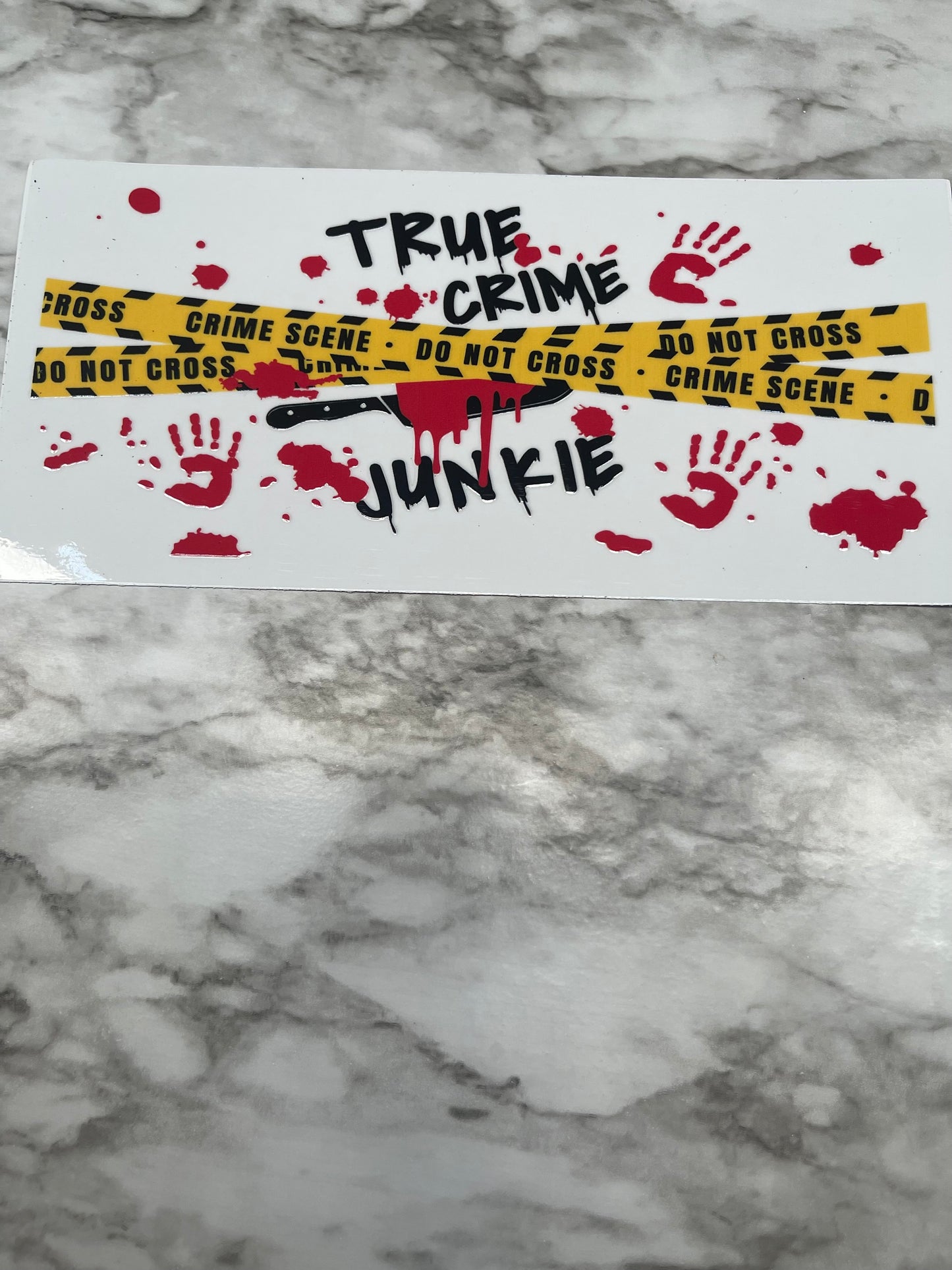 Handprint True Crime Junkie