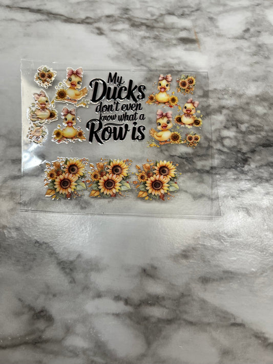 Ducks Mini Tumbler Keychain Decal
