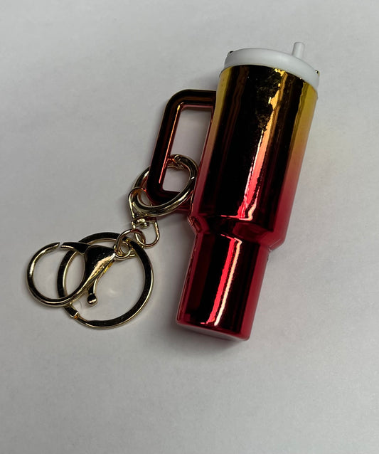 Ombre Mini Tumbler Chapstick Keychain Blank
