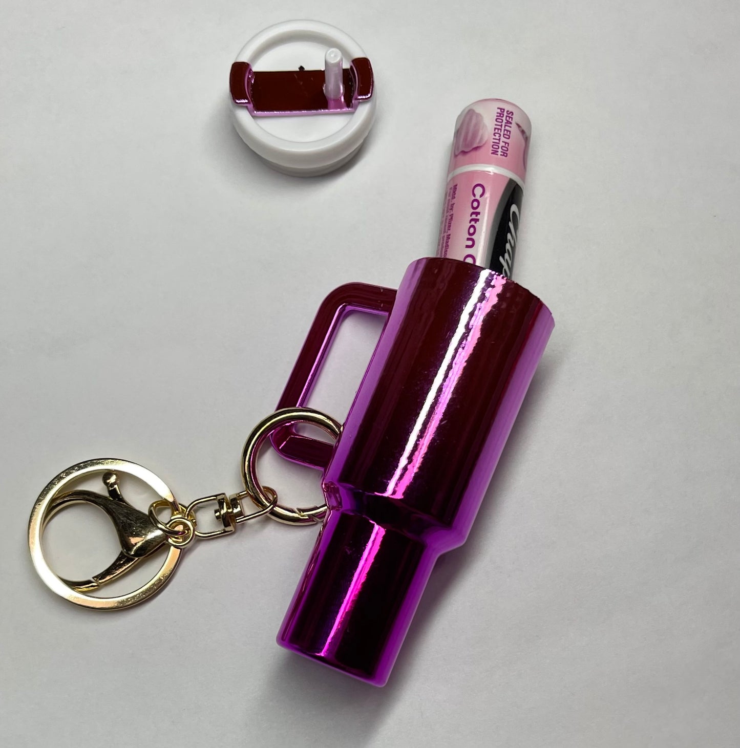 Ombre Mini Tumbler Chapstick Keychain Blank