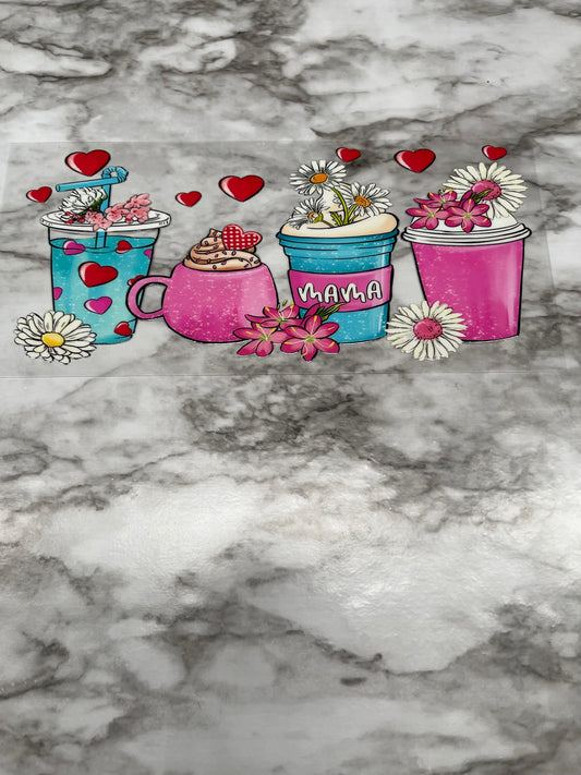 Mama Coffee Blue and Pink