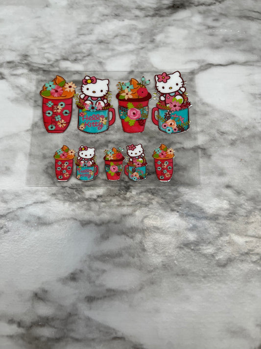 HK Coffee Mini Keychain Tumbler Decal