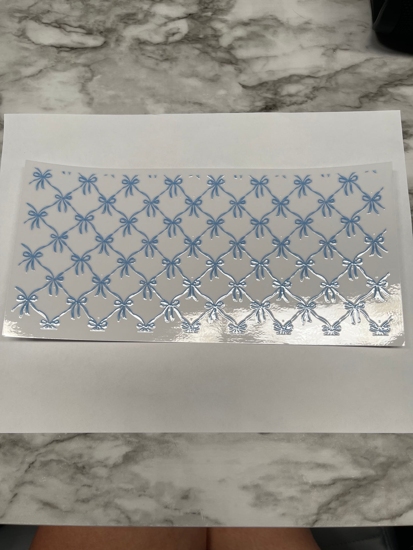 Blue Coquette Pattern