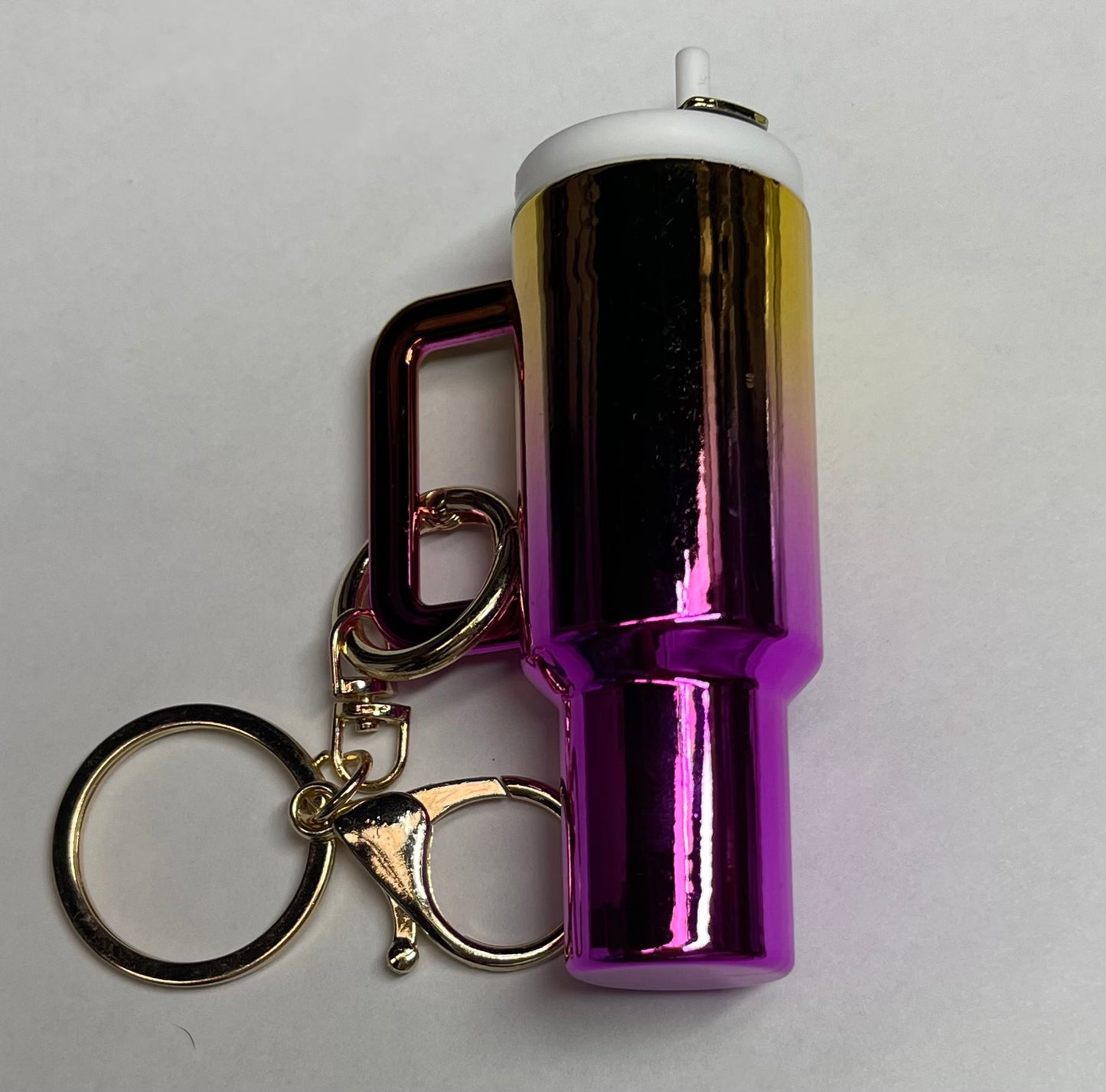 Ombre Mini Tumbler Chapstick Keychain Blank