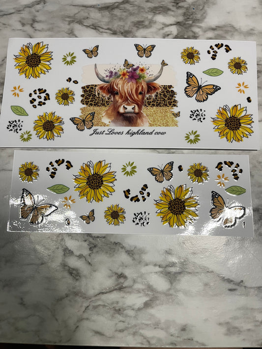 40oz Just Loves Highland Cow