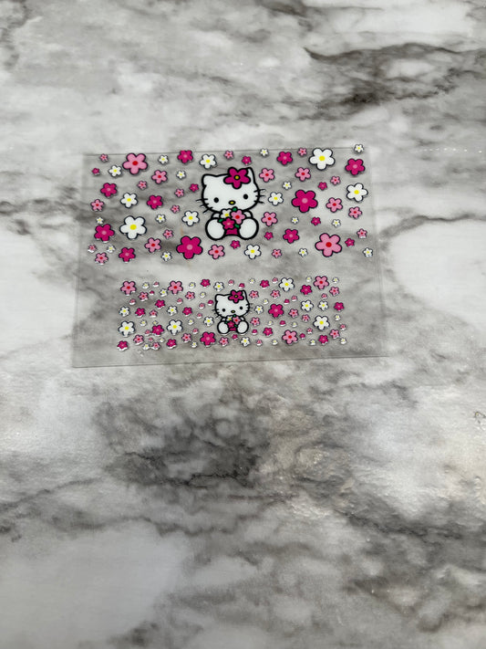 HK and Daisies Mini Tumbler Decal