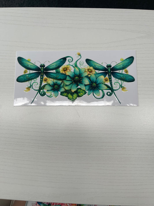 Teal Dragonflies