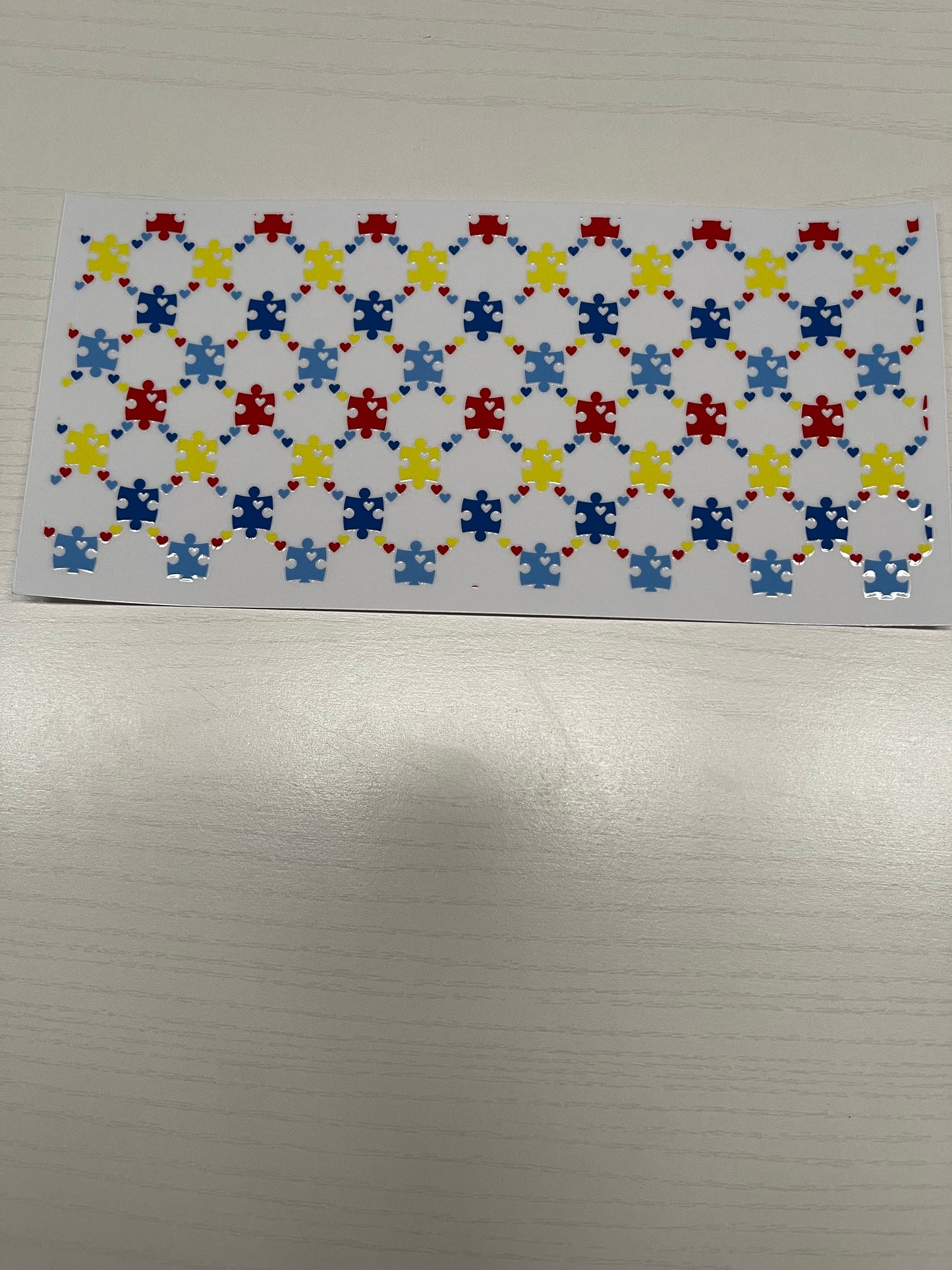 Autism Puzzle Piece Pattern