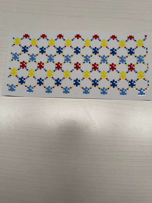 Autism Puzzle Piece Pattern