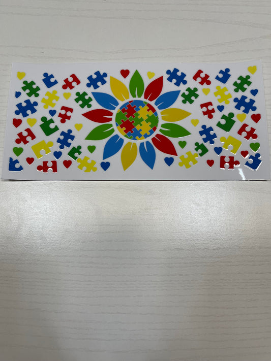 Autism Awareness Sunflower