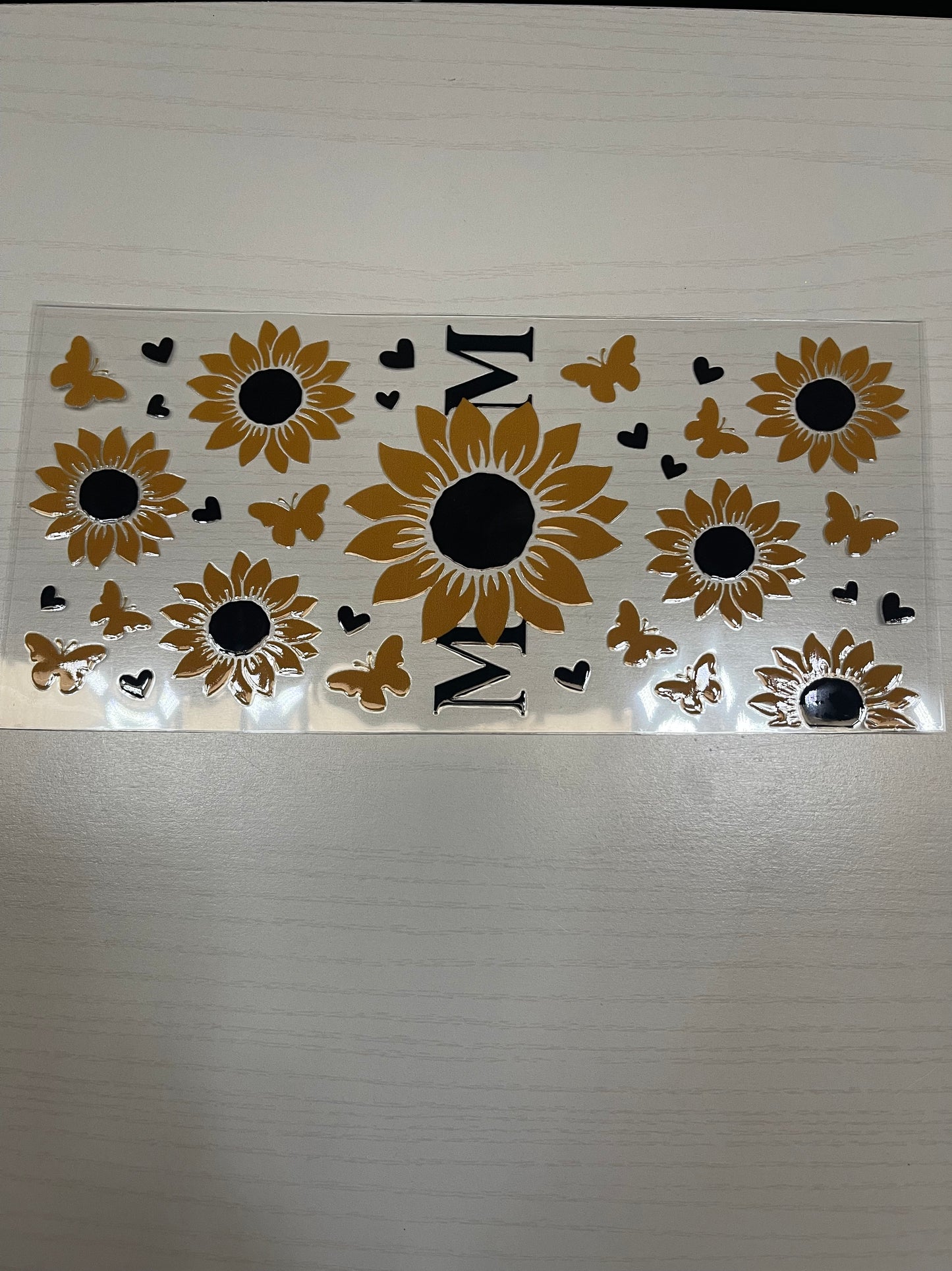 Mom Sunflower, Butterflies and hearts