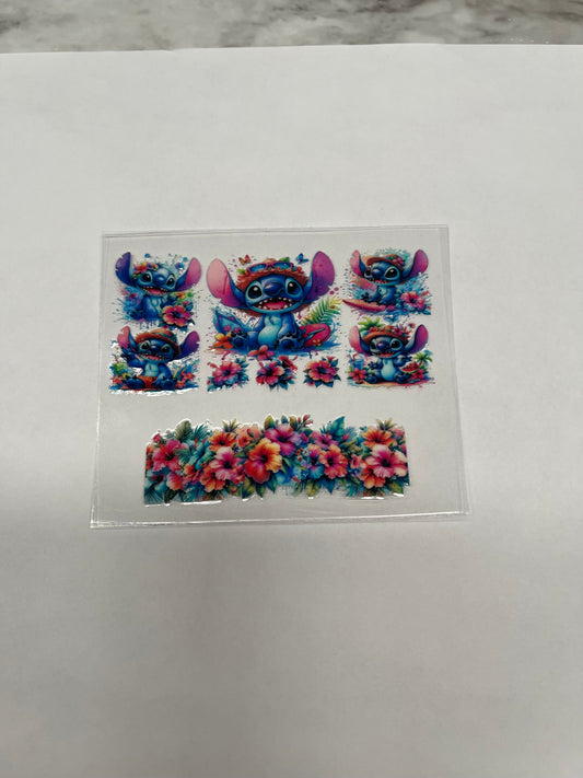 Alien Hibiscus Mini Keychain Wrap