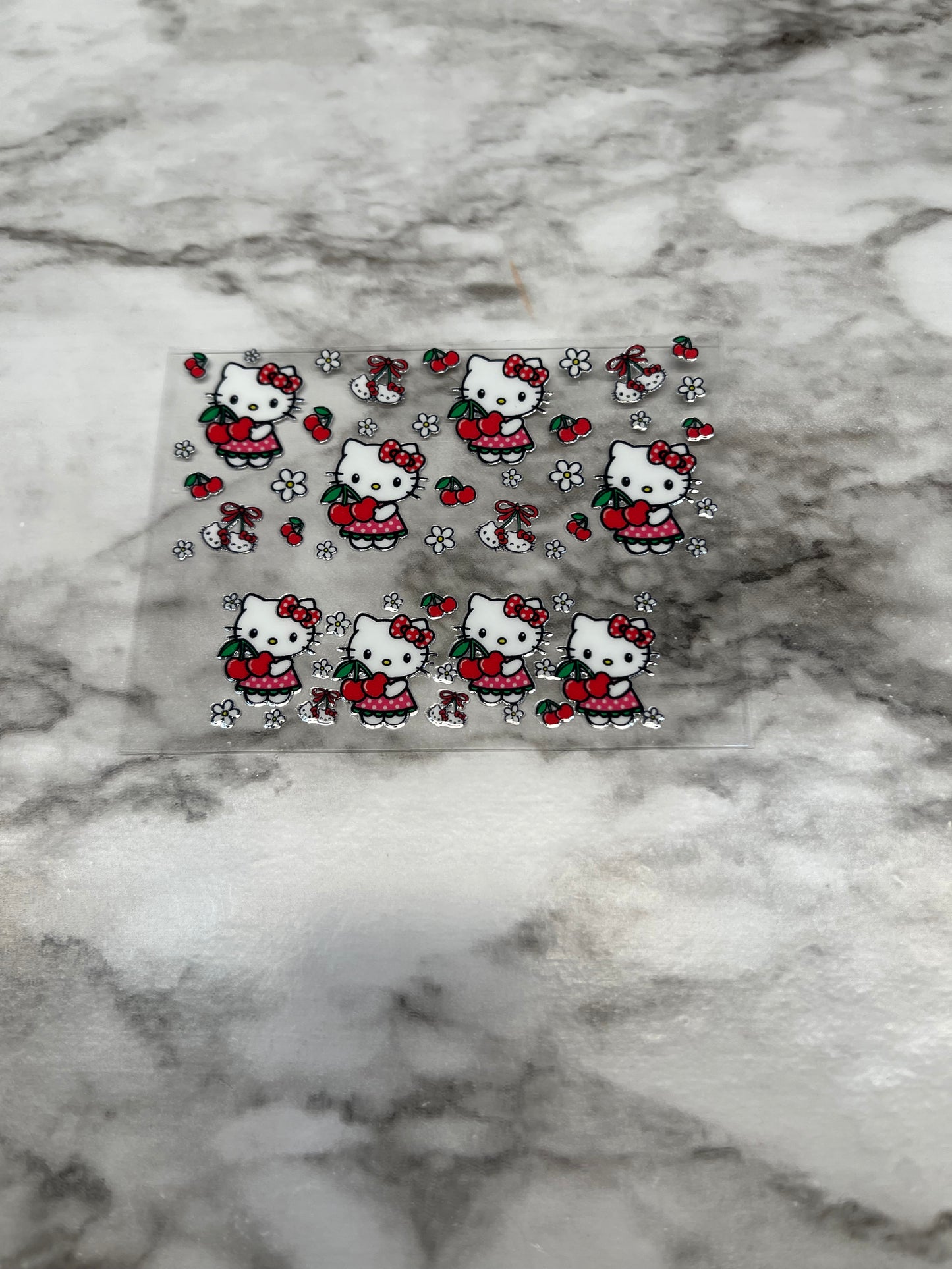 HK Cherries Mini Tumbler Keychain Decal
