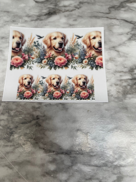 Golden Retriever Mini Tumbler Wrap