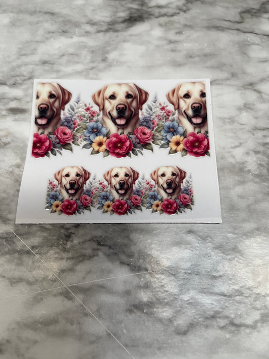 Lab and Flowers Mini Tumbler Wrap