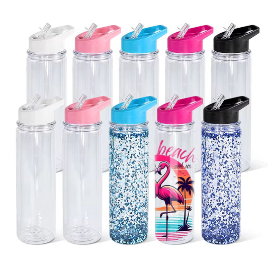 17oz Snow Globe Water Bottle