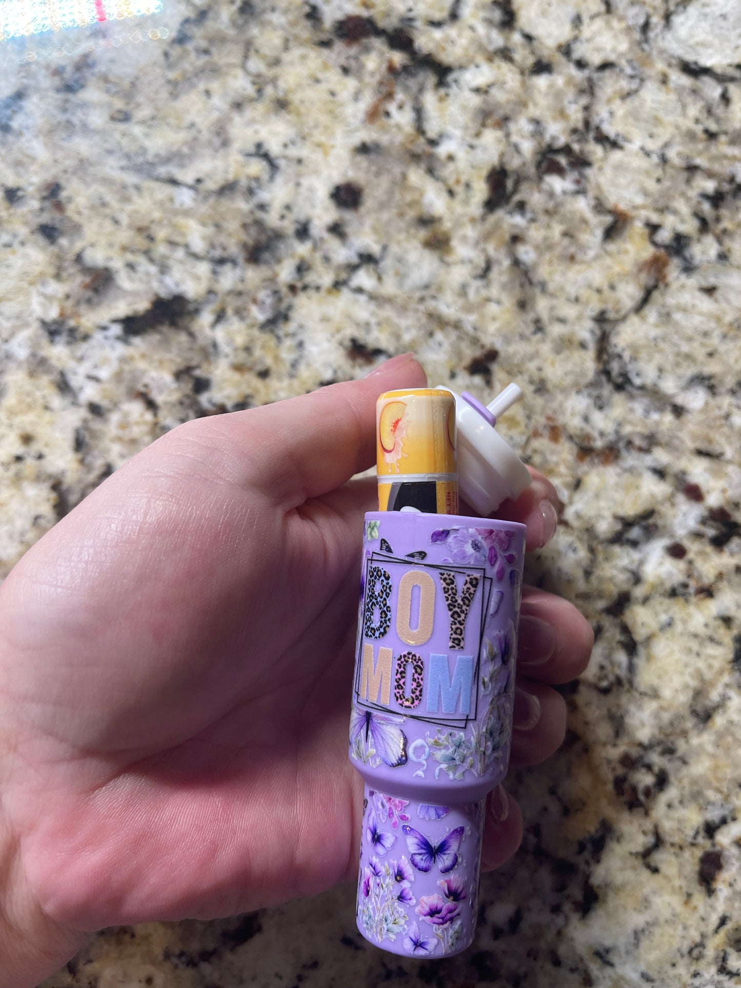 Mini Tumbler Chapstick Keychain