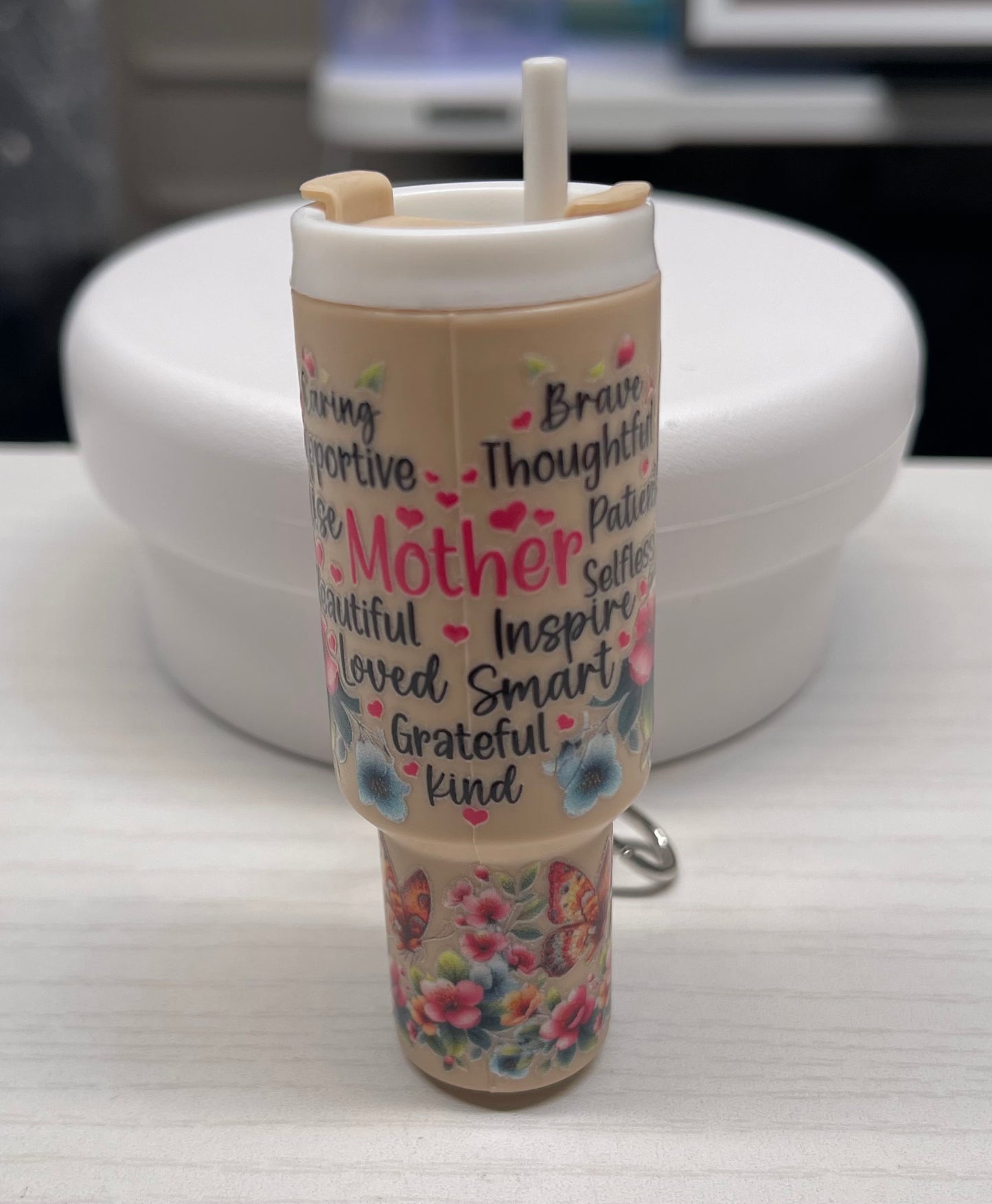 Mini Tumbler Chapstick Keychain
