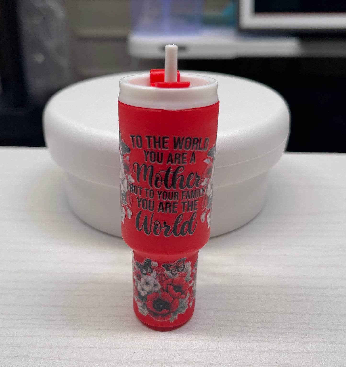 Mini Tumbler Chapstick Keychain